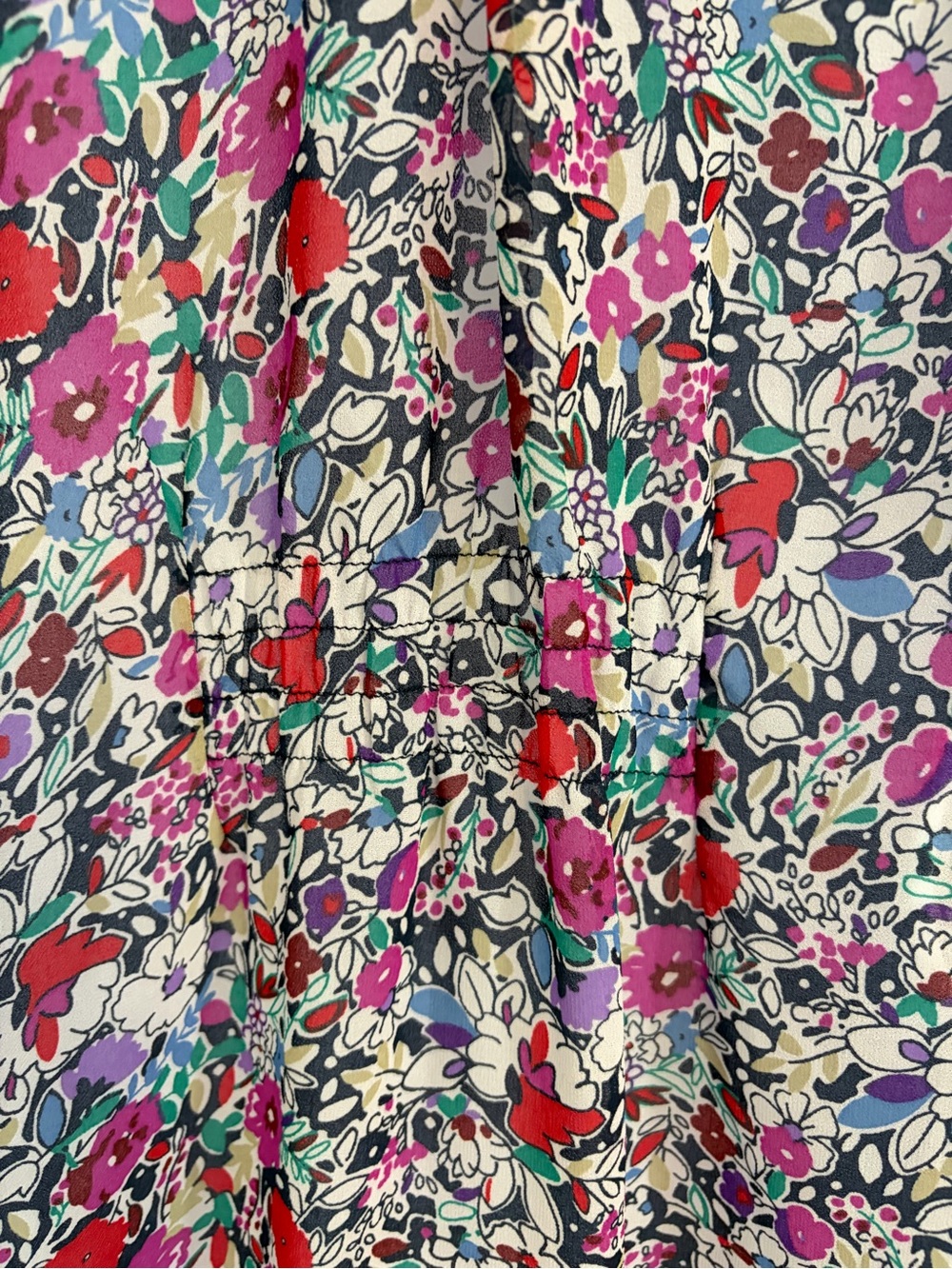 CAbi Multicolor Floral Ruffle-Neck Sleeveless Tank - Picture 3 of 16